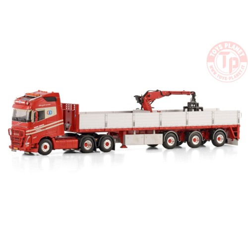 VOLVO FH5 GLOBETROTTER 6X2 TAG AXLE BRICK TRAILER - 3 AXLE Int. Transporten Croonen WSI 01-4610 WSI MODELS