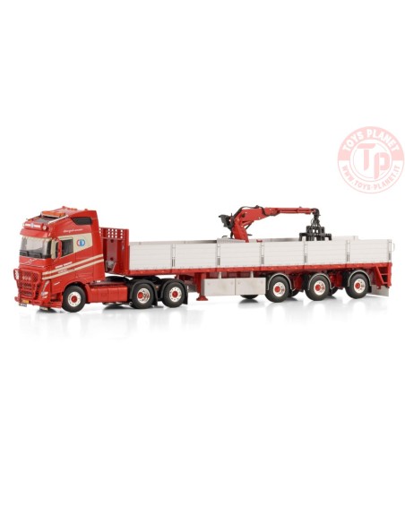 VOLVO FH5 GLOBETROTTER 6X2 TAG AXLE BRICK TRAILER - 3 AXLE Int. Transporten Croonen WSI 01-4610 WSI MODELS