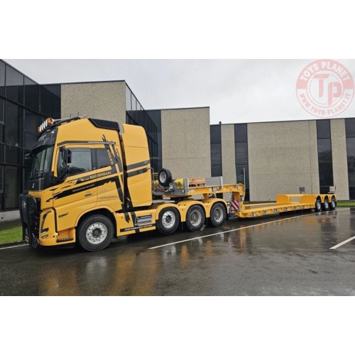 VOLVO FH5 GLOBETROTTER XL 8X4 EURO LOW LOADER - 3 AXLE L.A. van Roozendaal WSI 01-4934 WSI MODELS