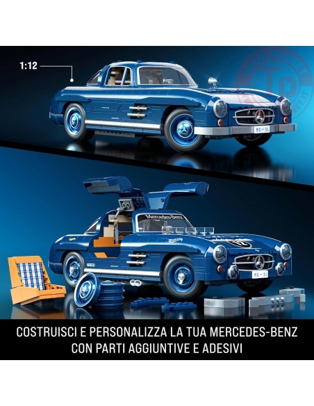 Mercedes-Benz 300 SL 1/12 MATTEL HWW25 MATTEL COSTRUZIONI