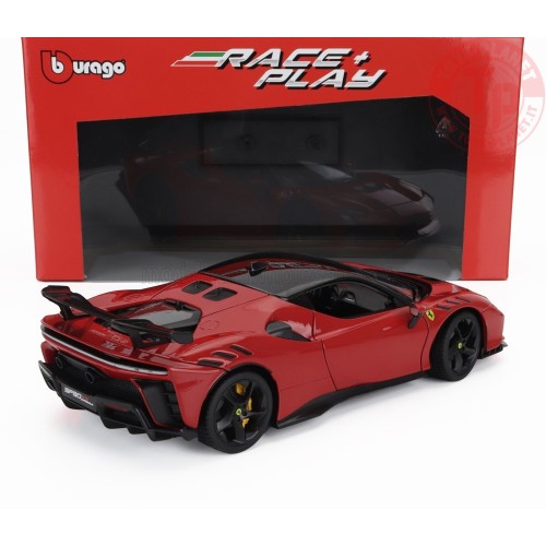 FERRARI SF90 XX STRADALE 2024 ROSSO CORSA RED BLACK 1:18 BU18-16020-1802010 BURAGO