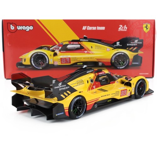 FERRARI 499P 3.0L TURBO V6 TEAM AF CORSE N 83 24h LE MANS 2024 ROBERT KUBICA - ROBERT SHWARTZMAN - YIFEI YE 1:18 BU18-16304-8...