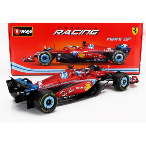 F1 SF-24 TEAM SCUDERIA FERRARI N 16 3rd MIAMI GP 2024 CHARLES LECLERC 1:18 BU18-16815-L-MIAMI BURAGO