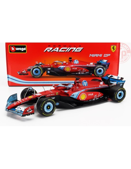 F1 SF-24 TEAM SCUDERIA FERRARI N 16 3rd MIAMI GP 2024 CHARLES LECLERC 1:18 BU18-16815-L-MIAMI BURAGO