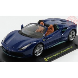 FERRARI 488 SPIDER 2015 INSPIRED BY THE 166 TOURING BARCHETTA CON VETRINA 1/24 E1 EDICOLA