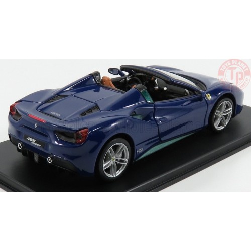 FERRARI 488 SPIDER 2015 INSPIRED BY THE 166 TOURING BARCHETTA CON VETRINA 1/24 E1 EDICOLA