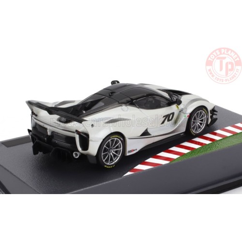 FERRARI FXX-K EVO N 70 PRESS 2017 BIANCO ITALIA 1/43 E3 MODELLI EDICOLA