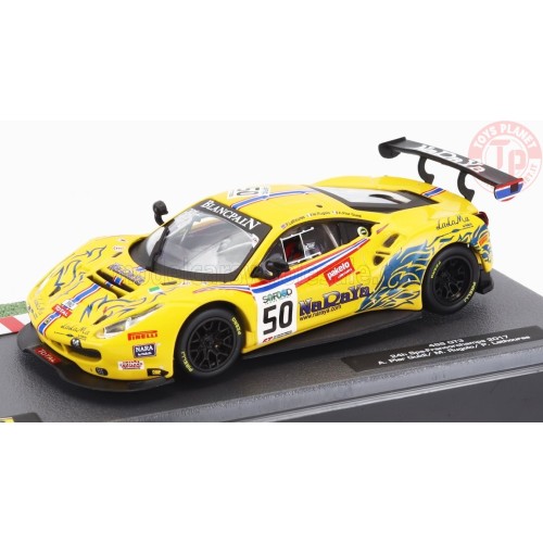 FERRARI 488 GT3 3.9L TURBO V8 TEAM AF CORSE N 50 24h SPA 2017 PIERGUIDI - RUGOLO - LATHOURAS 1/43 E5 MODELLI EDICOLA