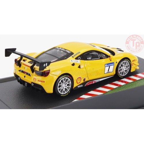 FERRARI 488 GT3 3.9L TURBO V8 N 1 CHALLENGE 2017 1/43 E6 MODELLI EDICOLA