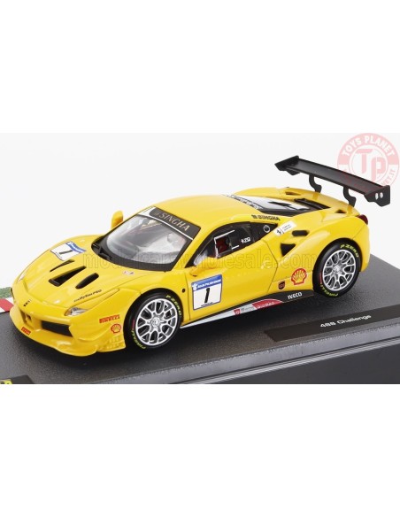FERRARI 488 GT3 3.9L TURBO V8 N 1 CHALLENGE 2017 1/43 E6 MODELLI EDICOLA