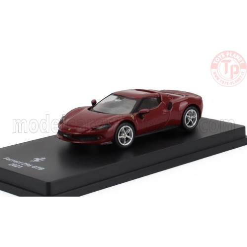 FERRARI 296 GTB HYBRID 830HP V6 2021 CON VETRINA 1/64 E12 ALTRE MARCHE