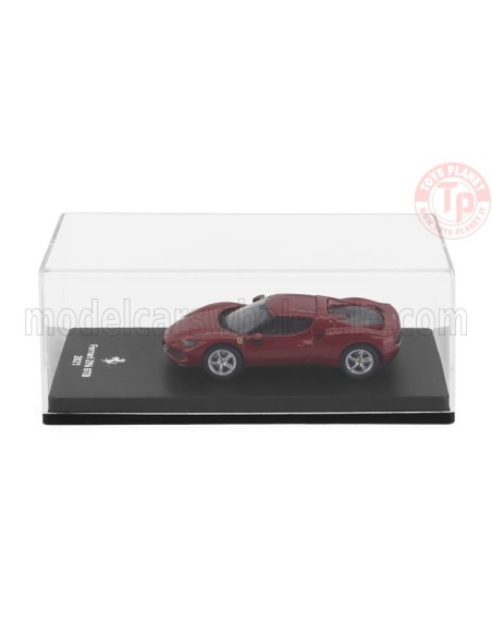 FERRARI 296 GTB HYBRID 830HP V6 2021 CON VETRINA 1/64 E12 ALTRE MARCHE FERRARI 296 GTB HYBRID 830HP V6 2021 CON VETRINA 1/64 E12 ALTRE MARCHE