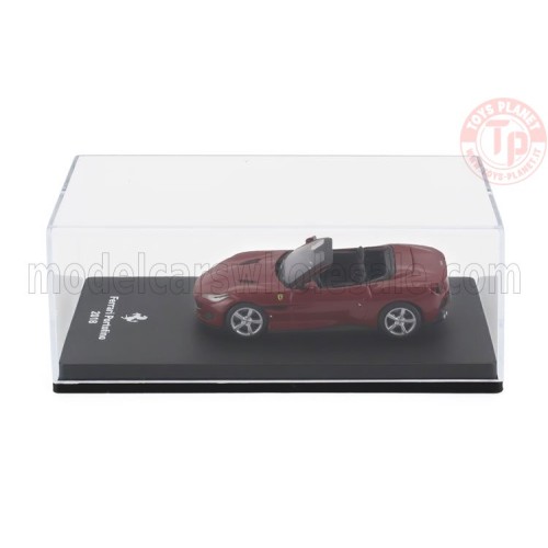 FERRARI PORTOFINO CABRIOLET OPEN 2018 CON VETRINA 1/64 E18 ALTRE MARCHE
