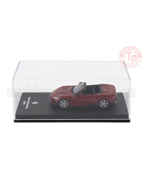 FERRARI PORTOFINO CABRIOLET OPEN 2018 CON VETRINA 1/64 E18 ALTRE MARCHE