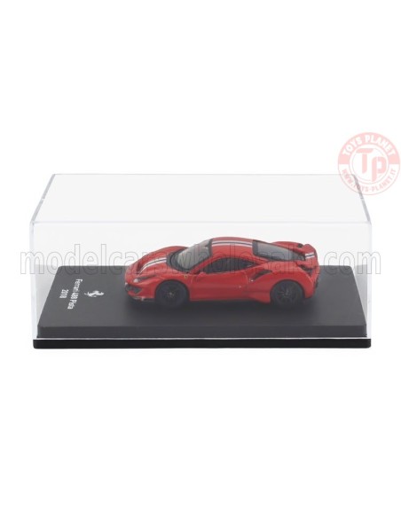 FERRARI 488 PISTA 2018 CON VETRINA 1/64 E19 ALTRE MARCHE