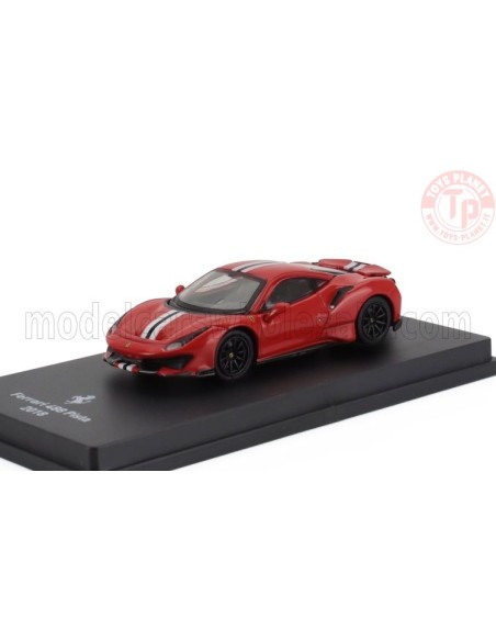 FERRARI 488 PISTA 2018 CON VETRINA 1/64 E19 ALTRE MARCHE