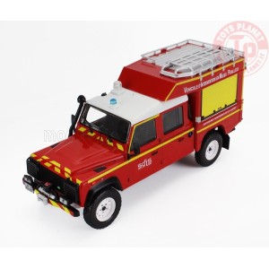 LAND ROVER DEFENDER 130 PICK-UP CLOSED SDIS FIRE ENGINE 1986 1/43 E25 MODELLI EDICOLA