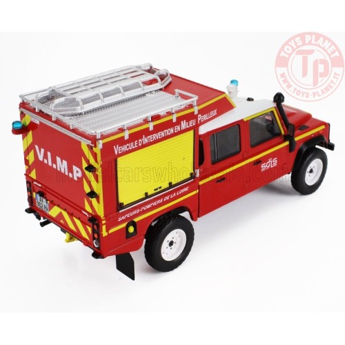 LAND ROVER DEFENDER 130 PICK-UP CLOSED SDIS FIRE ENGINE 1986 1/43 E25 MODELLI EDICOLA