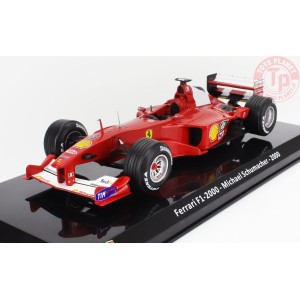 FERRARI F1 F2000 N 3 WORLD CHAMPION SEASON 2000 MICHAEL SCHUMACHER CON VETRINA 1/24 E28 EDICOLA