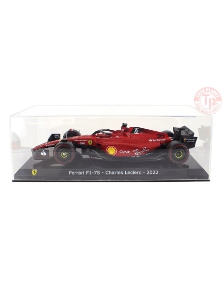 FERRARI F1-75 SCUDERIA FERRARI N 16 SEASON 2022 CHARLES LECLERC CON VETRINA 1/24 E30 EDICOLA FERRARI F1-75 SCUDERIA FERRARI N 16 SEASON 2022 CHARLES LECLERC CON VETRINA 1/24 E30 EDICOLA