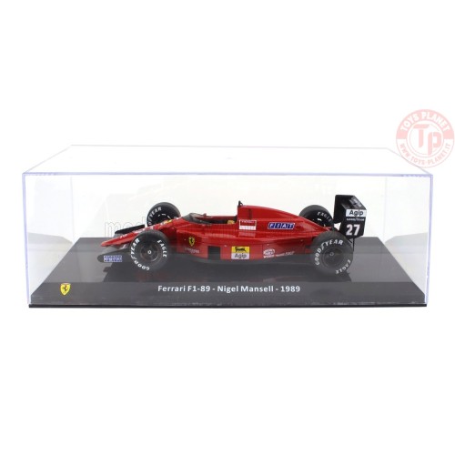 FERRARI F1 F1-89 N 27 SEASON 1989 NIGEL MANSELL CON VETRINA 1/24 E31 EDICOLA