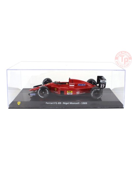 FERRARI F1 F1-89 N 27 SEASON 1989 NIGEL MANSELL CON VETRINA 1/24 E31 EDICOLA