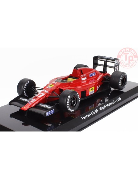 FERRARI F1 F1-89 N 27 SEASON 1989 NIGEL MANSELL CON VETRINA 1/24 E31 EDICOLA