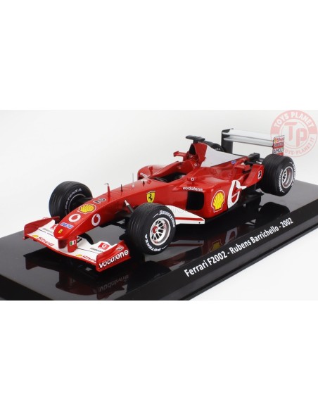 FERRARI F1 F2002 N 2 SEASON 2002 RUBENS BARRICHELLO CON VETRINA 1/24 E33 EDICOLA