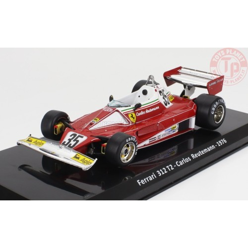 FERRARI F1 312 T2 N 35 SEASON 1976 CARLOS REUTEMANN CON VETRINA 1/24 E34 EDICOLA