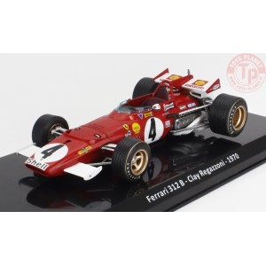 FERRARI F1 312B N 4 SEASON 1970 CLAY REGAZZONI CON VETRINA 1/24 E36 EDICOLA