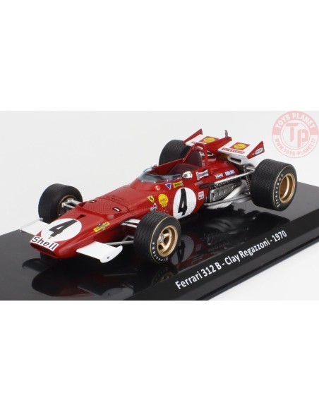 FERRARI F1 312B N 4 SEASON 1970 CLAY REGAZZONI CON VETRINA 1/24 E36 EDICOLA