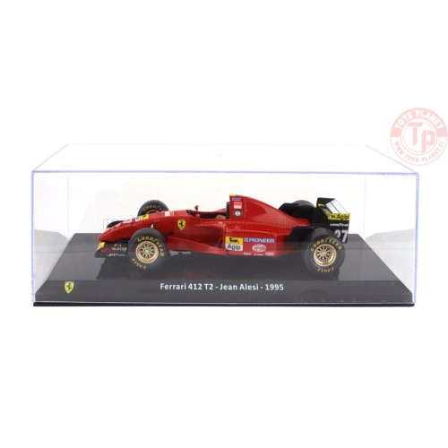 FERRARI F1 412 T2 N 27 SEASON 1995 JEAN ALESI CON VETRINA 1/24 E37 EDICOLA