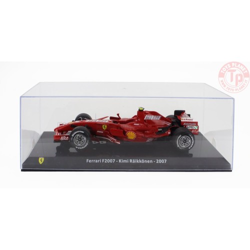 FERRARI F1 F2007 N 6 WORLD CHAMPION SEASON 2007 KIMI RAIKKONEN CON VETRINA 1/24 E38 EDICOLA