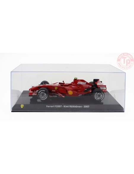 FERRARI F1 F2007 N 6 WORLD CHAMPION SEASON 2007 KIMI RAIKKONEN CON VETRINA 1/24 E38 EDICOLA