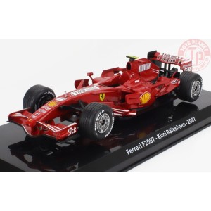 FERRARI F1 F2007 N 6 WORLD CHAMPION SEASON 2007 KIMI RAIKKONEN CON VETRINA 1/24 E38 EDICOLA