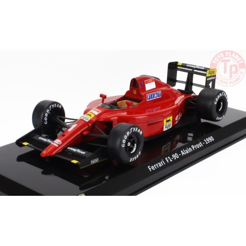 FERRARI F1 F1-90 N 1 SEASON 1990 ALAIN PROST CON VETRINA 1/24 E39 EDICOLA
