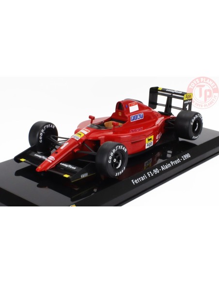 FERRARI F1 F1-90 N 1 SEASON 1990 ALAIN PROST CON VETRINA 1/24 E39 EDICOLA