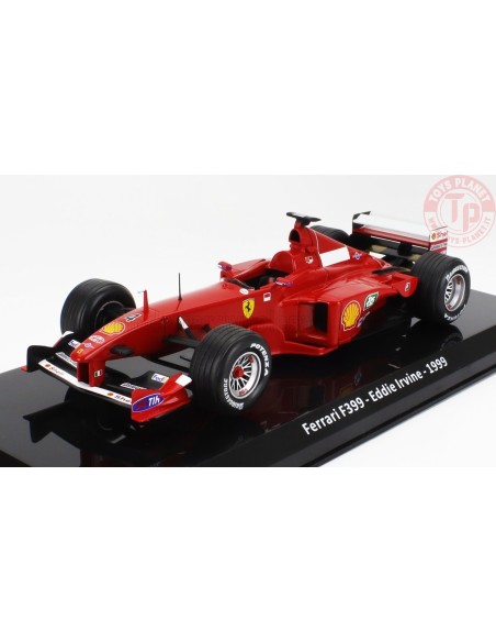 FERRARI F1 F399 SCUDERIA FERRARI N 4 SEASON 1999 EDDIE IRVINE CON VETRINA 1/24 E40 EDICOLA