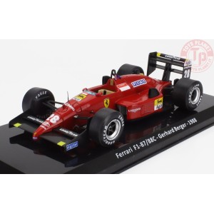 FERRARI F1 87/88C N 28 SEASON 1988 GERARD BERGER CON VETRINA 1/24 E41 EDICOLA