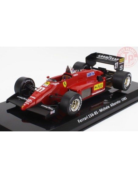 FERRARI F1 156-85 N 27 SEASON 1985 MICHELE ALBORETO CON VETRINA 1/24 E42 EDICOLA