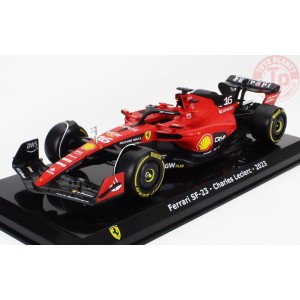 FERRARI F1 SF-23 TEAM SCUDERIA FERRARI N 16 SEASON 2023 CHARLES LECLERC CON VETRINA 1/24 E43 EDICOLA