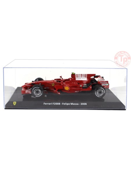 FERRARI F1 F2008 N 2 SEASON 2008 FELIPE MASSA CON VETRINA 1/24 E44 EDICOLA FERRARI F1 F2008 N 2 SEASON 2008 FELIPE MASSA CON VETRINA 1/24 E44 EDICOLA