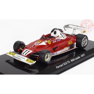 FERRARI F1 312 T2 N 11 WORLD CHAMPION SEASON 1977 NIKI LAUDA CON VETRINA 1/24 E47 EDICOLA