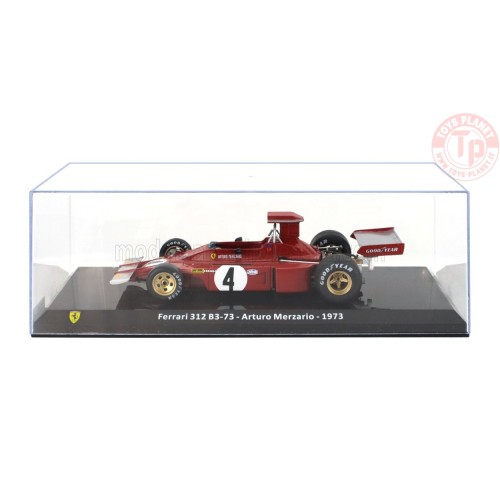 FERRARI F1 312 B3 N 4 SEASON 1973 ARTURO MERZARIO CON VETRINA 1/24 E50 EDICOLA