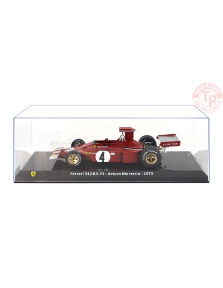 FERRARI F1 312 B3 N 4 SEASON 1973 ARTURO MERZARIO CON VETRINA 1/24 E50 EDICOLA