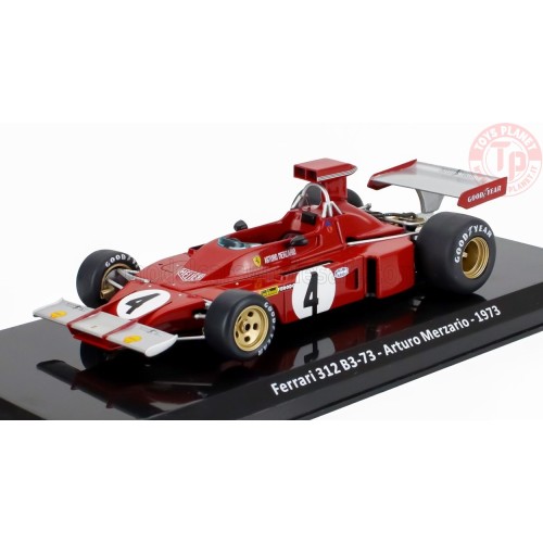 FERRARI F1 312 B3 N 4 SEASON 1973 ARTURO MERZARIO CON VETRINA 1/24 E50 EDICOLA