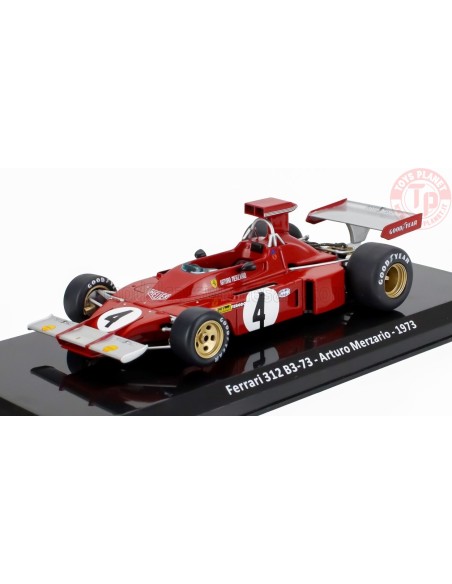 FERRARI F1 312 B3 N 4 SEASON 1973 ARTURO MERZARIO CON VETRINA 1/24 E50 EDICOLA