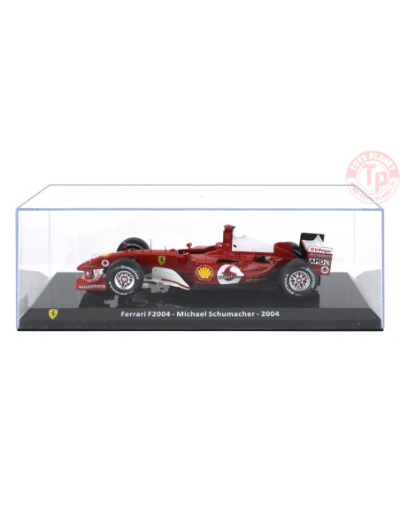FERRARI F1 F2004 N 1 WORLD CHAMPION SEASON 2004 MICHAEL SCHUMACHER CON VETRINA 1/24 E51 EDICOLA
