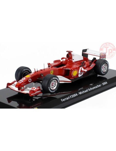 FERRARI F1 F2004 N 1 WORLD CHAMPION SEASON 2004 MICHAEL SCHUMACHER CON VETRINA 1/24 E51 EDICOLA