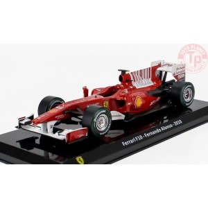 FERRARI F1 F10 N 8 SEASON 2010 FERNANDO ALONSO CON VETRINA 1/24 E54 EDICOLA